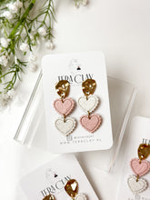 Load image into Gallery viewer, The Double Heart Dangles
