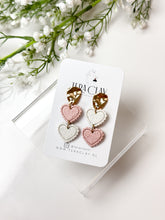 Load image into Gallery viewer, The Double Heart Dangles
