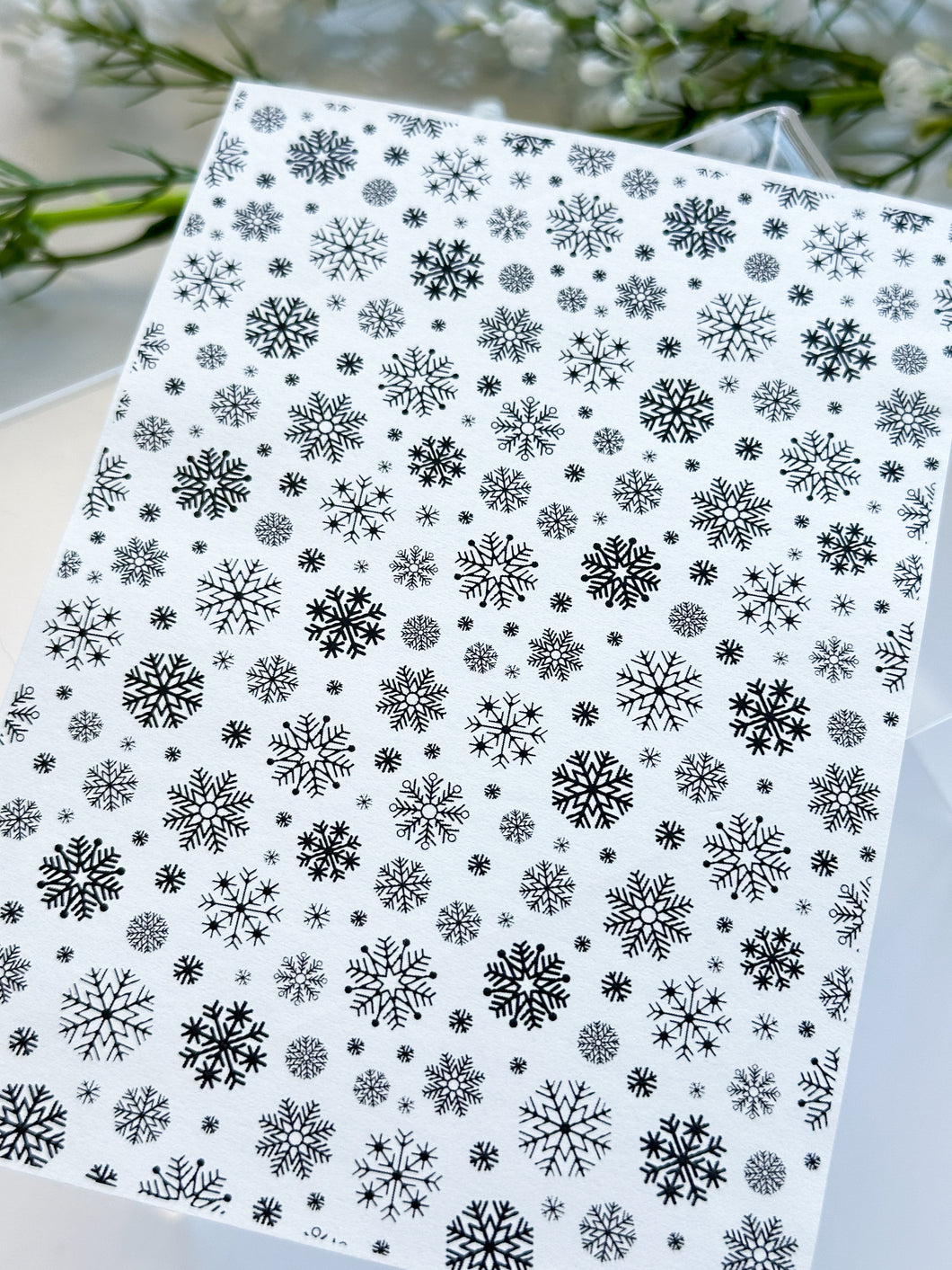 Transfer Paper 431 Snowflakes | Image Water Transfer