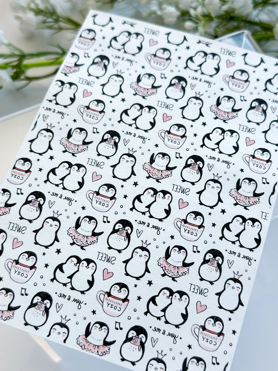 Transfer Paper 429 Penguins #2 | Image Water Transfer