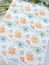 Load image into Gallery viewer, Transfer Paper 425 Watercolor Flowers | Image Water Transfer
