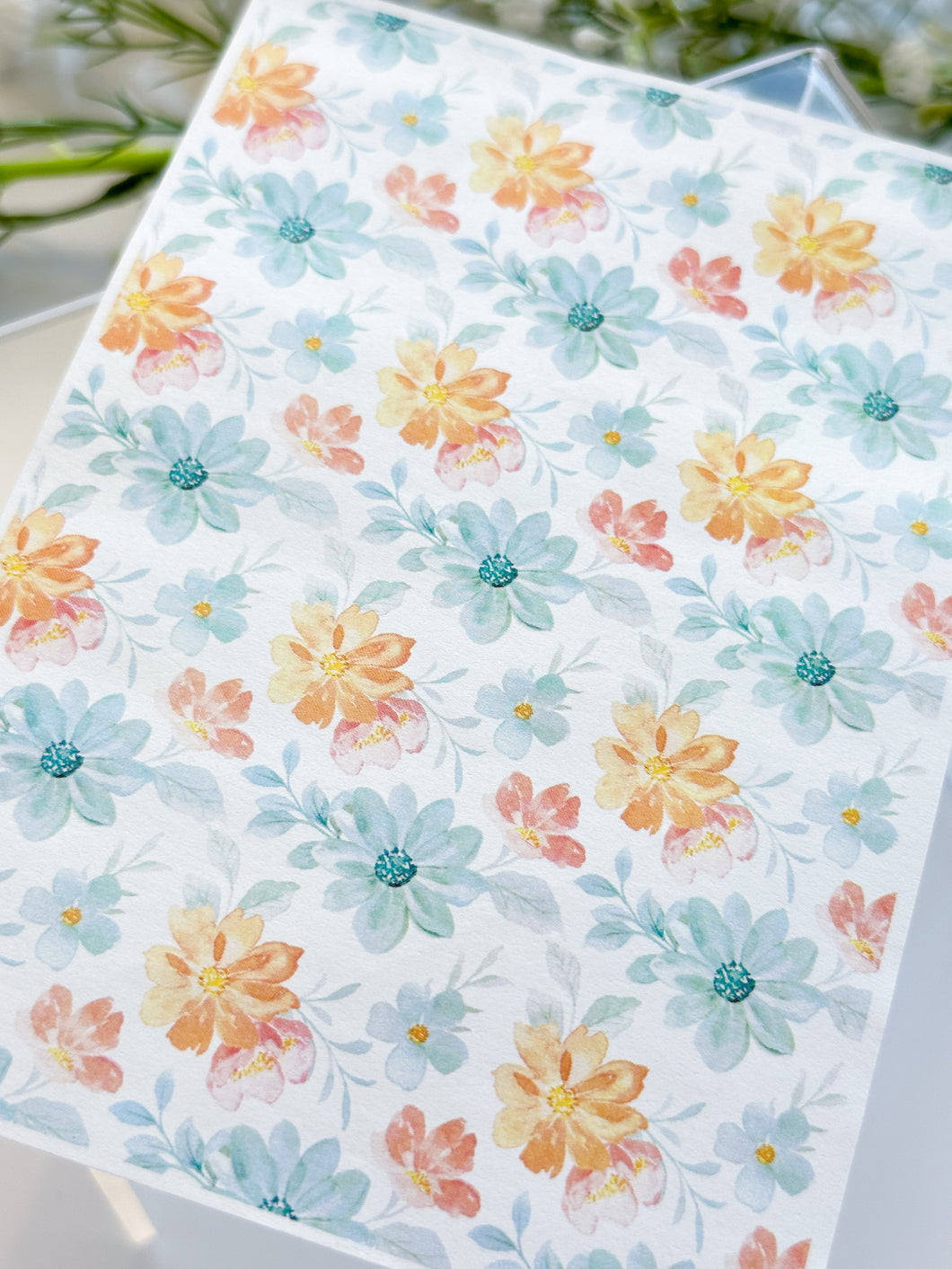 Transfer Paper 425 Watercolor Flowers | Image Water Transfer