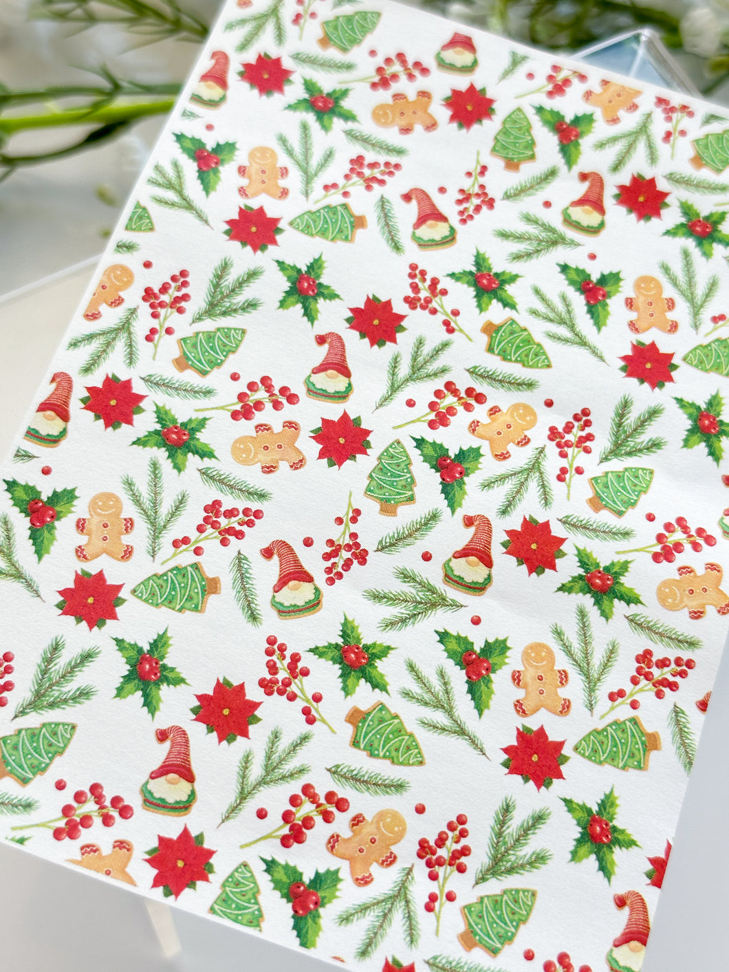 Transfer Paper 418 Christmas Pattern | Image Water Transfer