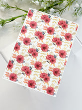 Load image into Gallery viewer, Transfer Paper 411 Big Red Flowers | Image Water Transfer
