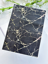 Load image into Gallery viewer, Transfer Paper 405 Marble Black and Gold | Image Water Transfer
