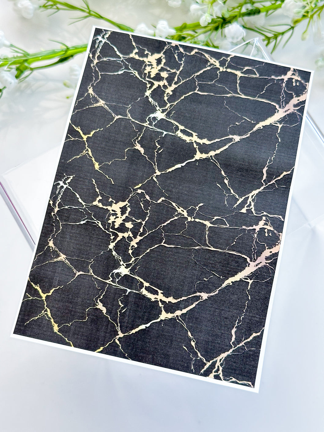 Transfer Paper 405 Marble Black and Gold | Image Water Transfer