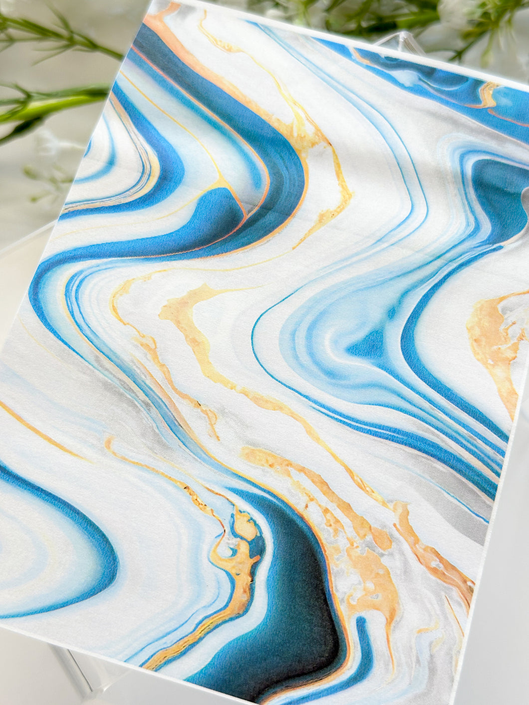 Transfer Paper 402 Marble Blue and White | Image Water Transfer