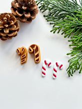 Load image into Gallery viewer, Candy Cane Detailed Polymer Clay Cutter Set
