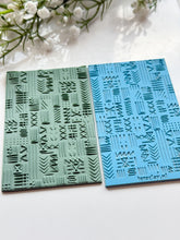 Load image into Gallery viewer, Folk Marks Texture Mat for Polymer Clay
