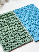 Load image into Gallery viewer, Geometric Weave Texture Mat for Polymer Clay
