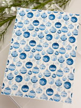 Load image into Gallery viewer, Transfer Paper 716 Blue Baubles Ornaments | Image Water Transfer
