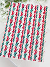 Load image into Gallery viewer, Transfer Paper 738 Green &amp; Red Knit Pattern | Image Water Transfer
