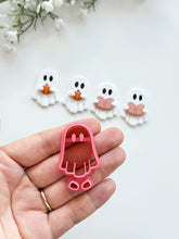 Load image into Gallery viewer, Ghost with Book/Pumpkin 2025 Polymer Clay Cutter
