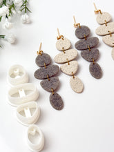 Load image into Gallery viewer, Quadruple Pebble Dangle #1 with Drill Guides Polymer Clay Cutter PCC1801
