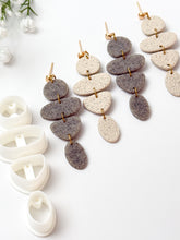 Load image into Gallery viewer, Quadruple Pebble Dangle #1 with Drill Guides Polymer Clay Cutter PCC1801
