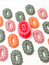 Load image into Gallery viewer, Boho Pointy Oval Donut Polymer Clay Cutter PCC1812
