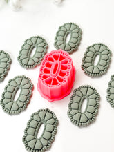 Load image into Gallery viewer, Boho Pointy Oval Donut Polymer Clay Cutter PCC1812
