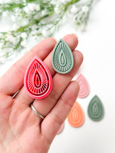 Load image into Gallery viewer, Boho Drop Detailed Polymer Clay Cutter PCC1814
