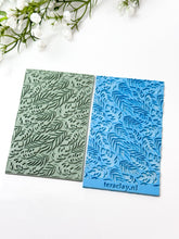 Load image into Gallery viewer, Tropical Leaves #2 Rubber Texture Mat for Polymer Clay
