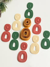 Load image into Gallery viewer, Duo Oval Boho Set Polymer Clay Cutters PCC1874
