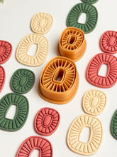 Load image into Gallery viewer, Duo Oval Boho Set Polymer Clay Cutters PCC1874
