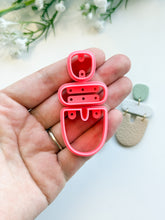 Load image into Gallery viewer, Triple Arch Dangle with Drill Guides Polymer Clay Cutters Set
