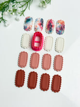 Load image into Gallery viewer, Scalloped Rectangle Frame Polymer Clay Cutter PCC1891
