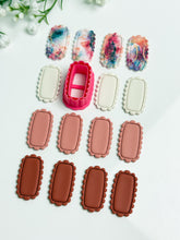 Load image into Gallery viewer, Scalloped Rectangle Frame Polymer Clay Cutter PCC1891
