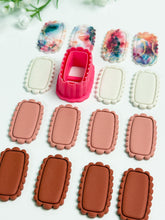 Load image into Gallery viewer, Scalloped Rectangle Frame Polymer Clay Cutter PCC1891

