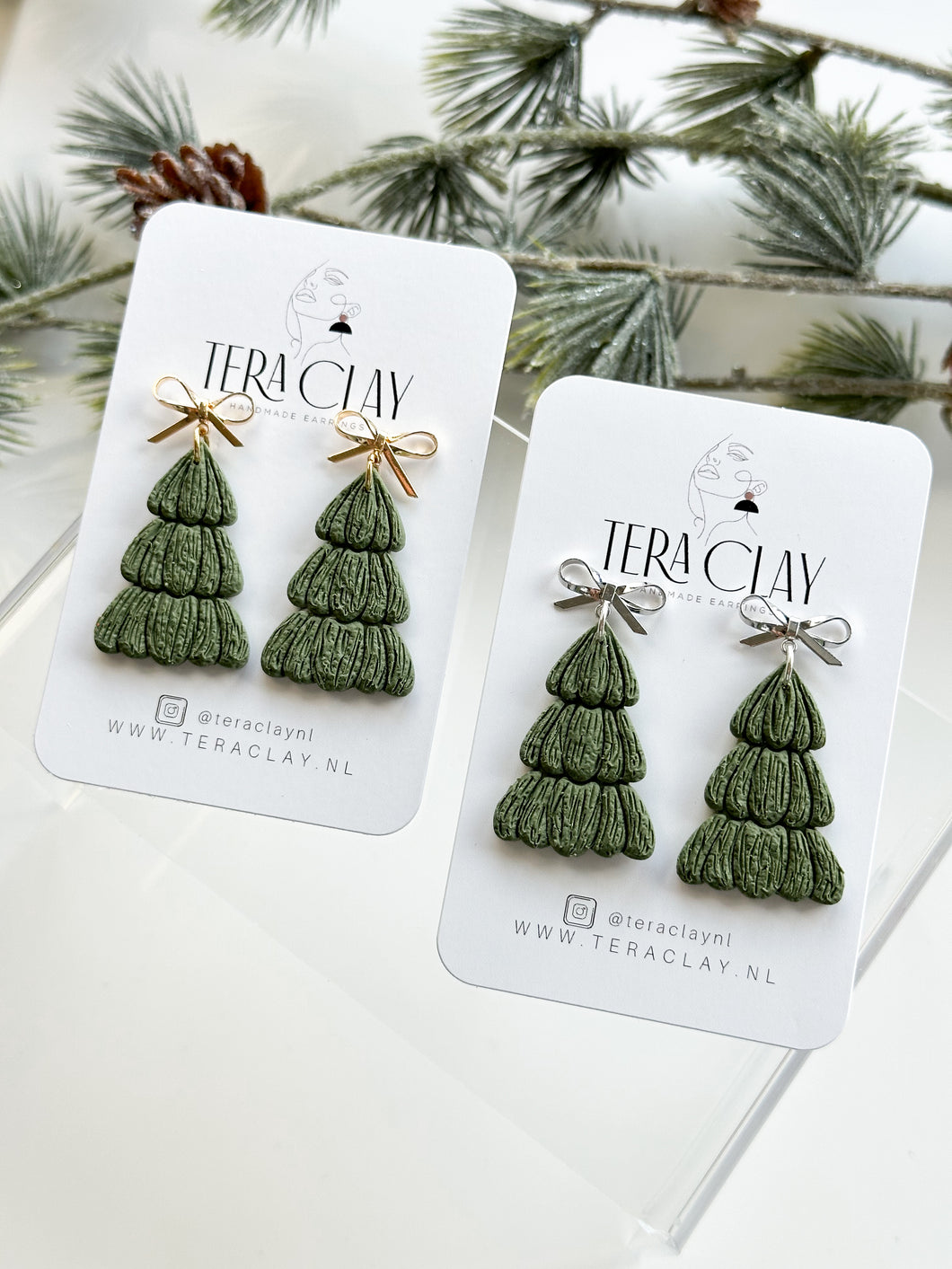 The Scalloped Christmas Trees in Green (also in silver)
