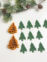 Load image into Gallery viewer, Wavy Christmas Tree Polymer Clay Cutter PCC1904

