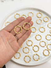 Load image into Gallery viewer, 18K Gold Plated Abstract Thick Circle Bezel
