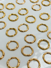 Load image into Gallery viewer, 18K Gold Plated Abstract Thick Circle Bezel
