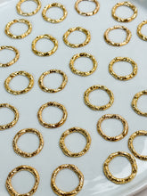 Load image into Gallery viewer, 18K Gold Plated Abstract Thick Circle Bezel
