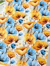 Load image into Gallery viewer, Transfer Paper 605 Yellow &amp; Blue Florals  | Image Water Transfer
