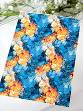 Load image into Gallery viewer, Transfer Paper 619 Seaglass Blue &amp; Yellow  | Image Water Transfer
