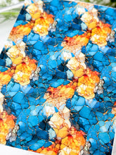Load image into Gallery viewer, Transfer Paper 619 Seaglass Blue &amp; Yellow  | Image Water Transfer
