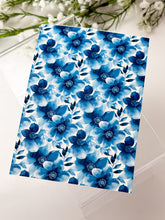 Load image into Gallery viewer, Transfer Paper 634 Blue Florals #2 | Image Water Transfer
