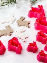 Load image into Gallery viewer, Jumping Easter Bunny Detailed Polymer Clay Cutter PCC1827
