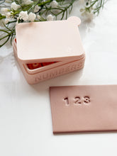 Load image into Gallery viewer, 3D Printed Numbers Stamp Set with Storage Box
