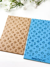 Load image into Gallery viewer, Moon &amp; Stars Rubber Texture Mat for Polymer Clay

