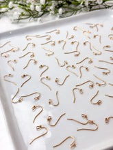 Load image into Gallery viewer, High-Quality 18K Shiny Gold Plated Brass Earring Ball Hooks 30pcs/bag
