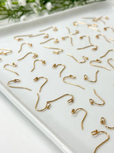 Load image into Gallery viewer, High-Quality 18K Shiny Gold Plated Brass Earring Ball Hooks 30pcs/bag

