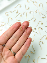 Load image into Gallery viewer, High-Quality 18K Shiny Gold Plated Brass Earring Ball Hooks 30pcs/bag
