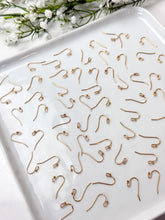 Load image into Gallery viewer, High-Quality 18K Shiny Gold Plated Brass Earring Ball Hooks 30pcs/bag
