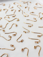 Load image into Gallery viewer, High-Quality 18K Shiny Gold Plated Brass Earring Ball Hooks 30pcs/bag
