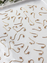 Load image into Gallery viewer, High-Quality 18K Shiny Gold Plated Brass Earring Ball Hooks 30pcs/bag
