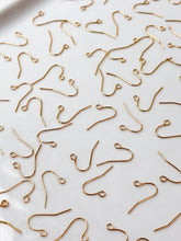Load image into Gallery viewer, High-Quality 18K Shiny Gold Plated Brass Earring Hooks 30pcs/bag
