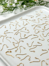 Load image into Gallery viewer, High-Quality 18K Shiny Gold Plated Brass Earring Hooks 30pcs/bag
