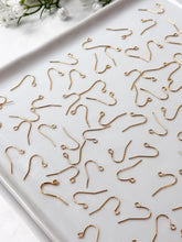 Load image into Gallery viewer, High-Quality 18K Shiny Gold Plated Brass Earring Hooks 30pcs/bag
